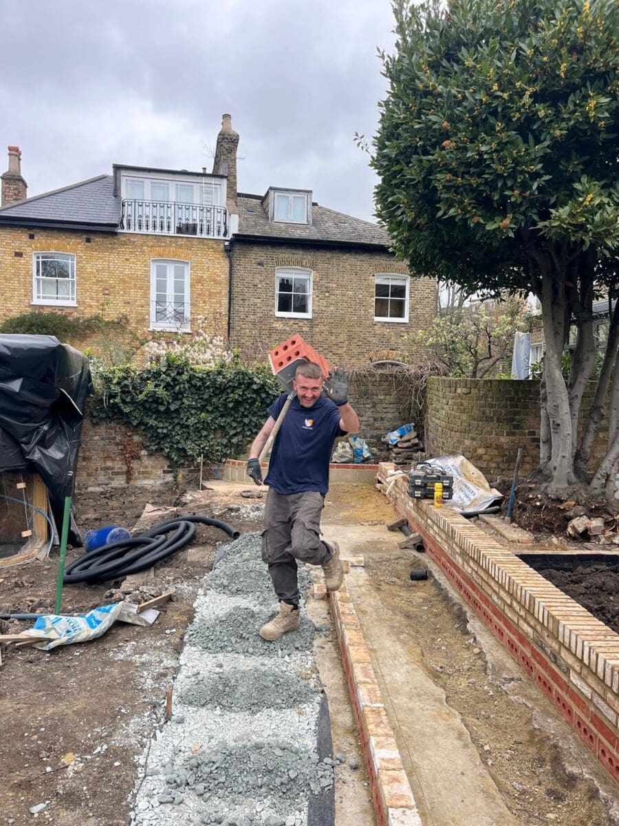 Gold & Wild landscaper building a London garden