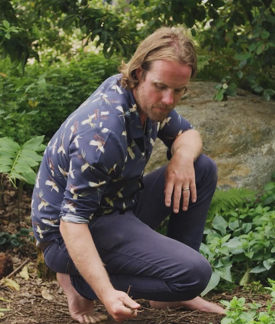 Jon Davies planting a naturalistic garden in London